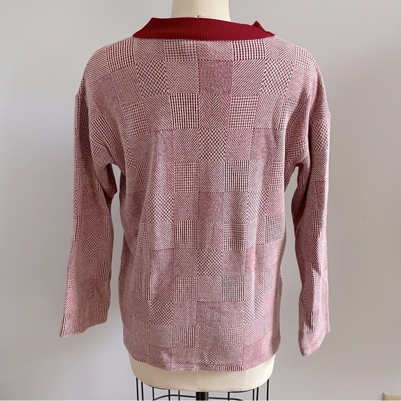 Bobbie Brooks Sport Vintage Pullover Sweater- Red and White- Size Small - Picture 5 of 6